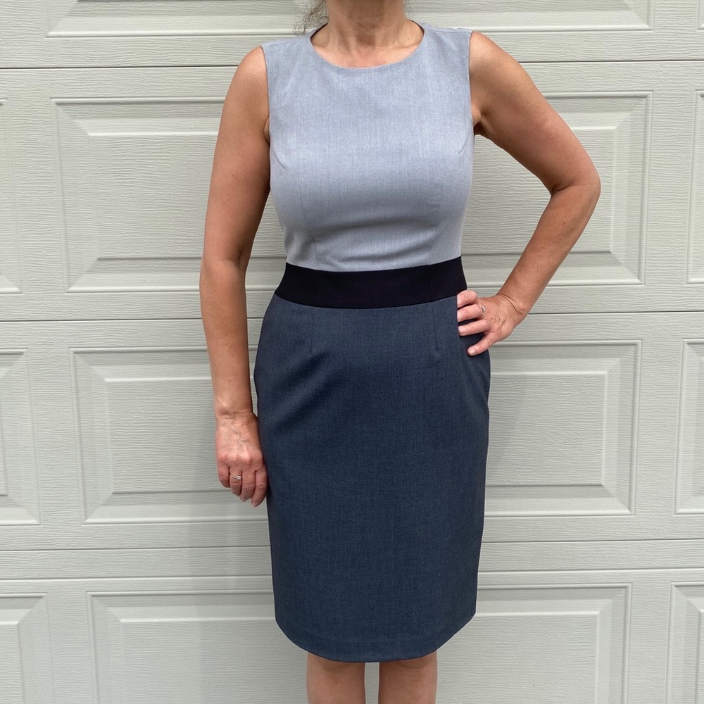 Calvin Klein Grey Fitted Dress
